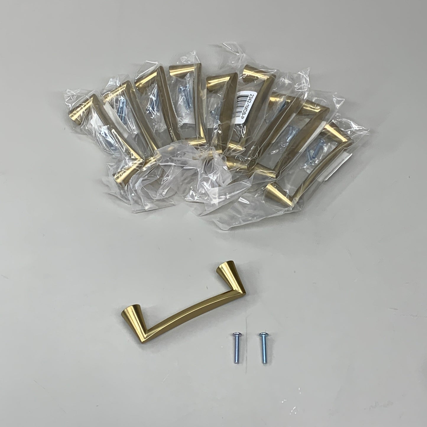 BERENSON 10 PACK!! Domestic Bliss Pull Handle Modern Brushed Gold 96mm 2342-1MDB-P