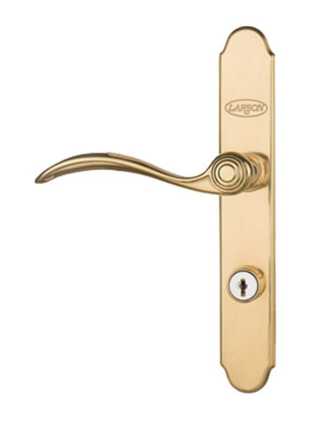 Larson 20297807 QuickFit Keyed Handleset, Brass