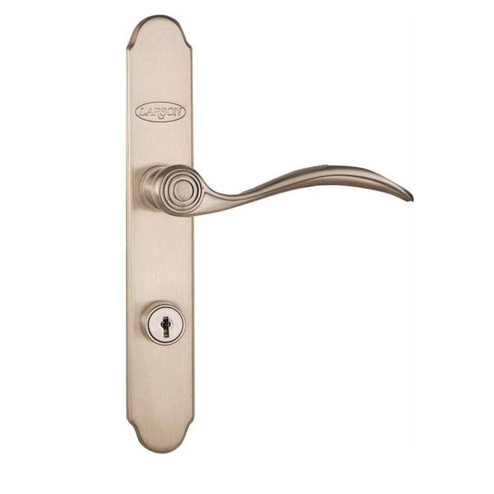 Larson 20297817 QuickFit Keyed Handleset, Brushed Nickel