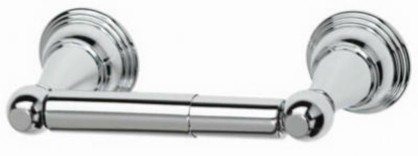 HomePointe 624173HP Brass Base Vintage Toilet Paper Holder, Chrome