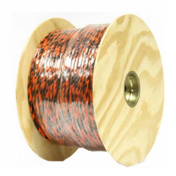 Mibro 644761TV Polypropylene Twisted Truck Rope, Black & Orange, 3/8" x 400'