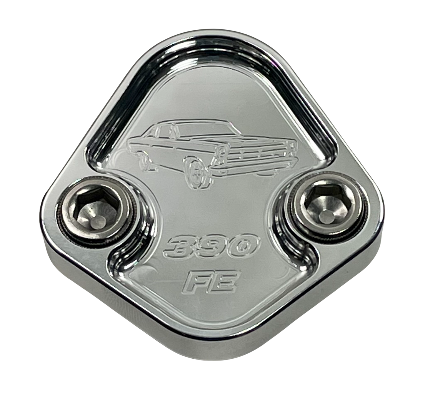 Fuel Pump Block Off Plate Fits Ford Fairlane 390 Engines Billet 6061 CNC USA