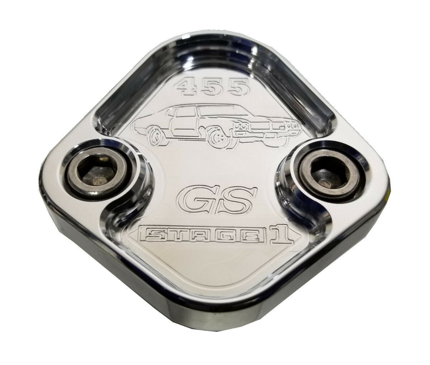 Fuel Pump Block Off Plate Fits Buick 455 GS Stage1 Engines Billet 6061 CNC USA