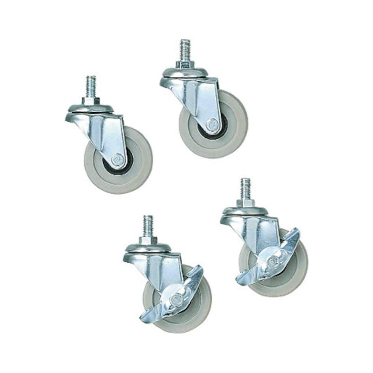 Muji steel unit shelf casters gray set of 4 61179780 Wheel 50xH68mm Nylon NEW