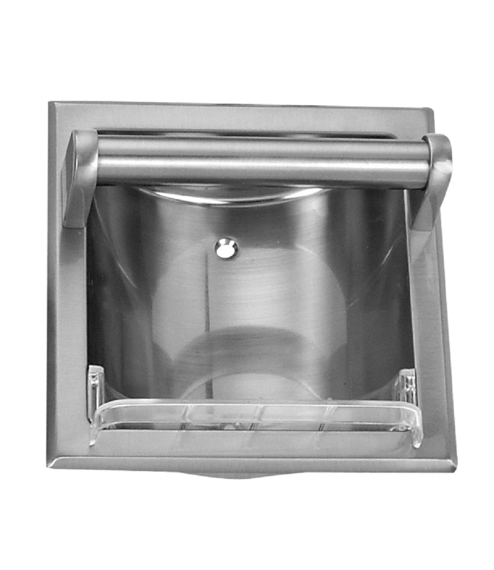 Boston Harbor 770H-07-SOU Soap Holder and Grab Bar, Brushed Nickel