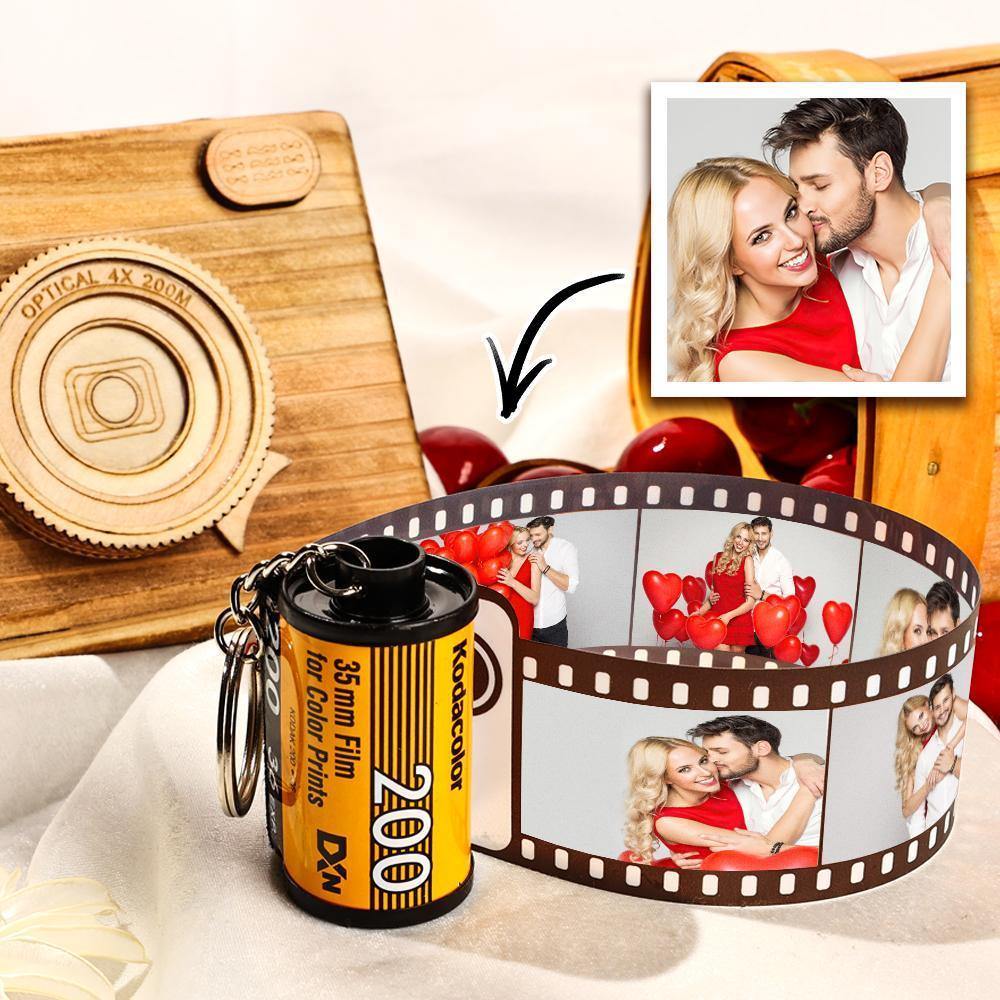 20 Pics Photo Film Roll Keychain with Pictures Customized Photo Gift Best Gifts - soufeelus
