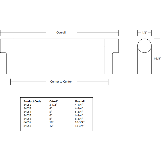 Select Rectangular Knurled Bar Cabinet Pull