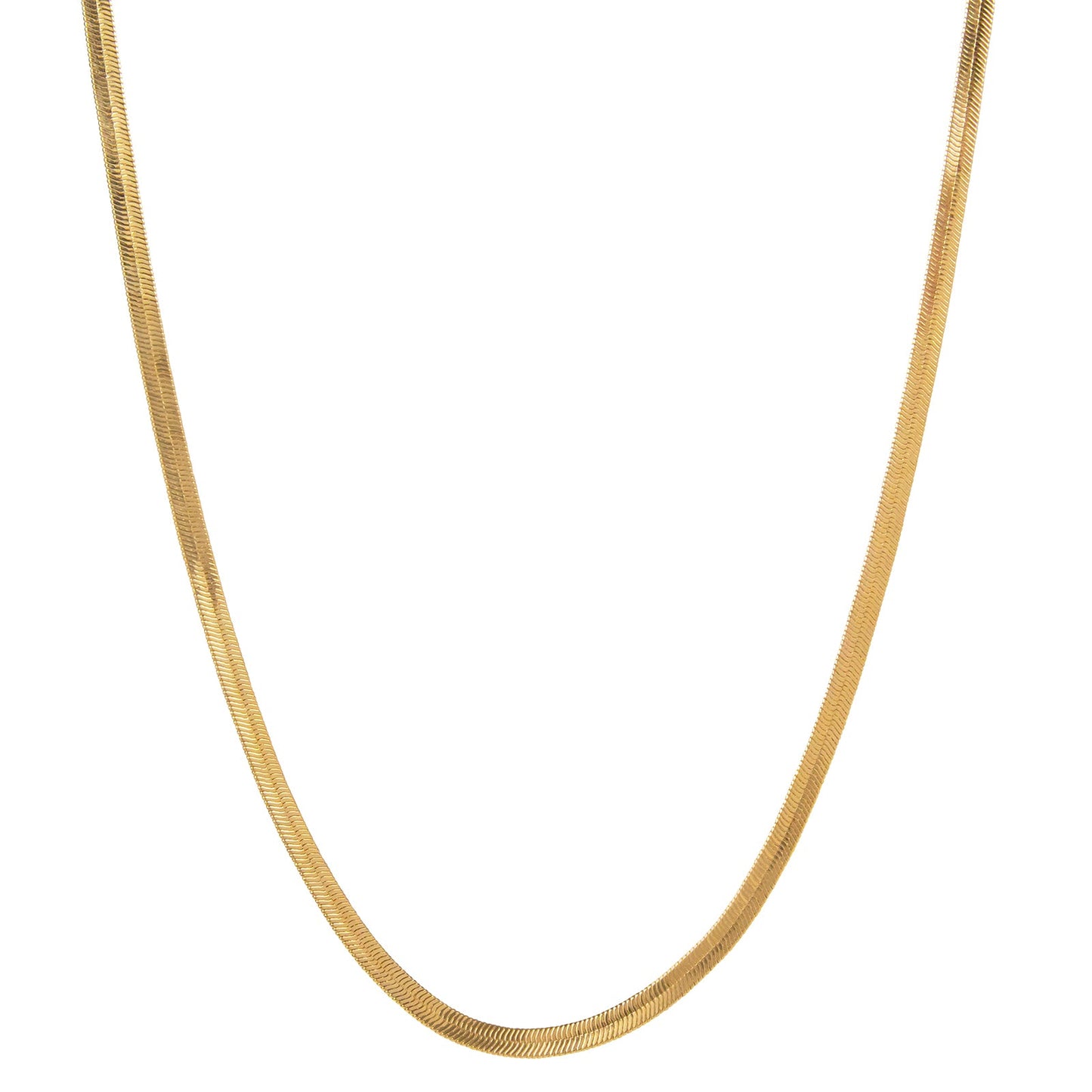 Gold Flat Snake Chain - Think Goodness