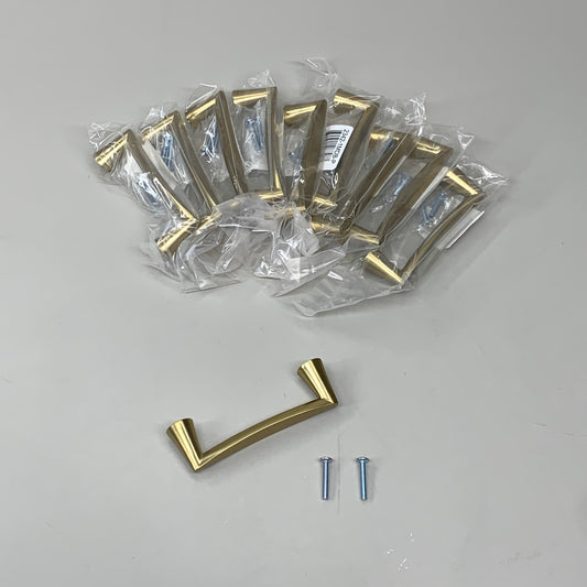 BERENSON 10 PACK!! Domestic Bliss Pull Handle Modern Brushed Gold 96mm 2342-1MDB-P