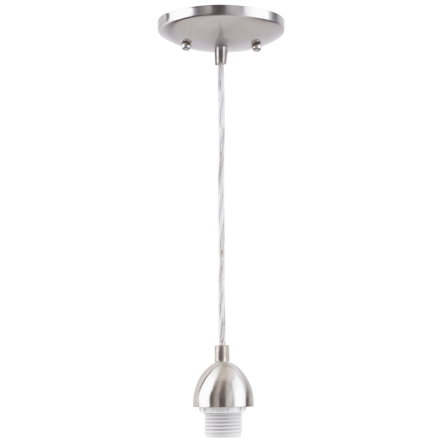 Westinghouse 70284 Decorative One-Light Mini Pendant Kit, Nickel Finish