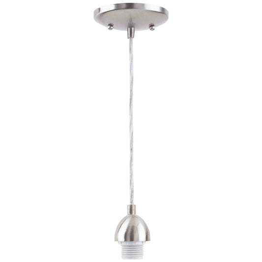 Westinghouse 70284 Decorative One-Light Mini Pendant Kit, Nickel Finish
