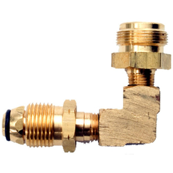 Mr Heater® F273760 Elbow Fitting For Throwaway Cylinder, 90-Deg, P.O.L. x 1"-20