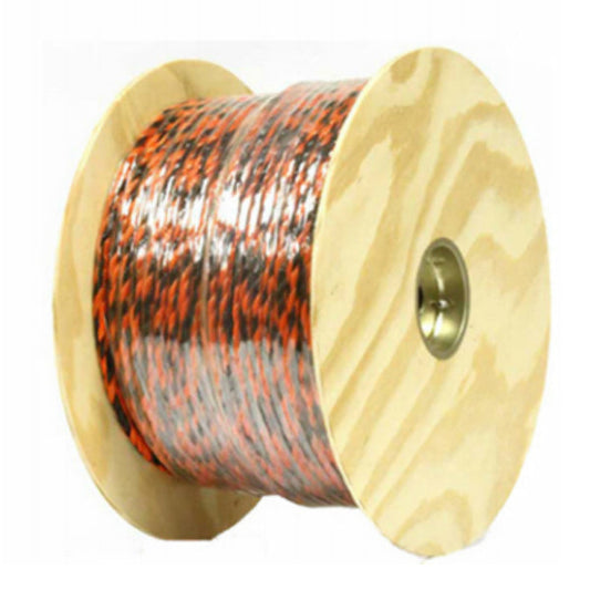 Mibro 644761TV Polypropylene Twisted Truck Rope, Black & Orange, 3/8" x 400'
