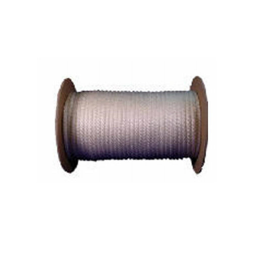 Mibro 644941TV Solid Braided Nylon Rope, White, 1/4" x 150'