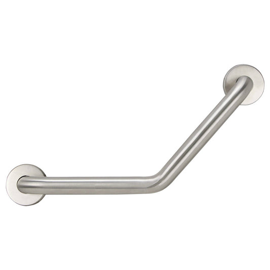 Boston Harbor YG01-01-1.5 Angled Grab Bar, Stainless Steel, 16" L