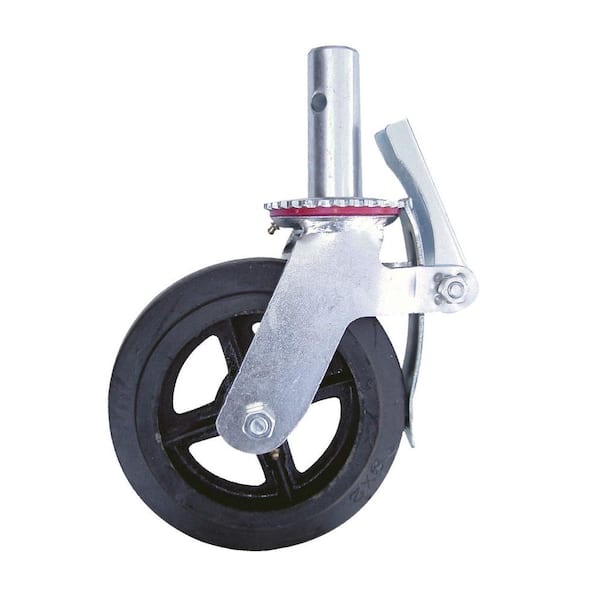 Scaffolding Caster Wheel Heavy Duty Aluminum Coated Steel 1PC