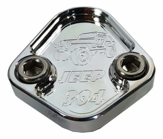 Fuel Pump Block Off Plate fits AMC Jeep 304 Engines Billet 6061 CNC USA