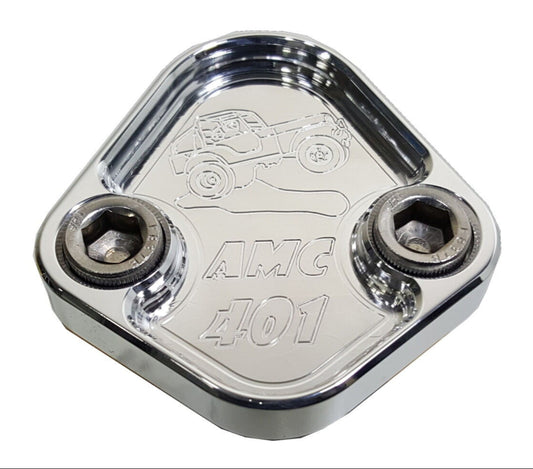 Fuel Pump Block Off Plate Fits Jeep AMC 401 Engines Billet Aluminum 6061 CNC USA