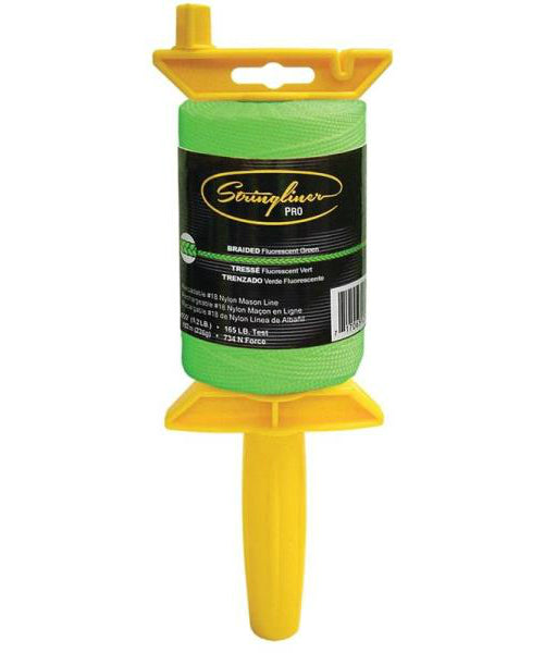 Stringliner 25468 Braided Line, Fluorescent Green, 500'