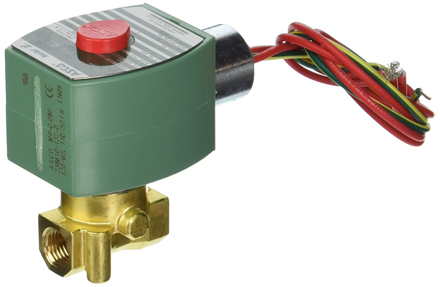 ASCO 8262H212 120/60 110/50 1/4 X 9/32 2NC BRASS 17.1/F W