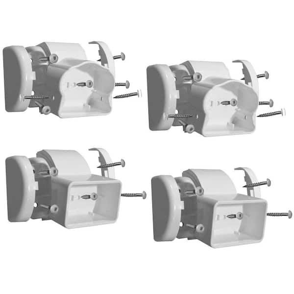 Stair Angle Bracket Vinyl Traditional  3-1/2 x 3-1/2 x 3 in.