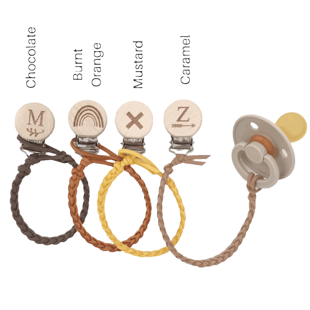 Our Little Helpers - Faux Leather Dummy Clip | Earth Colours