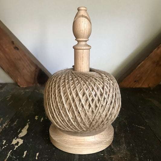 8" English Oak Twine Stand and Cutter - Natural 250 Gram