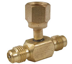 ASCO AVT64 ACCESS FITTING 1/4 MALE W/CAP & VALVE CORE X 1/4 M X 1/4 FEMALE HEX