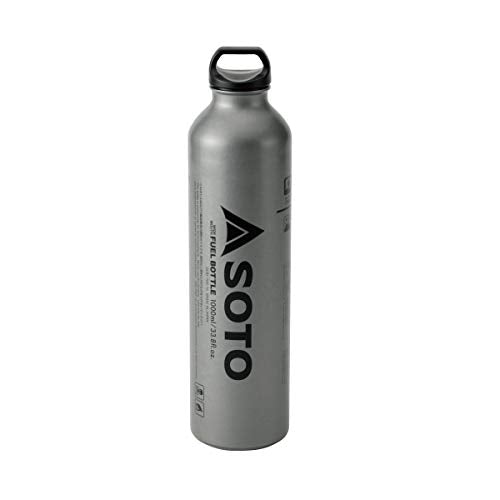 SOTO Wide Mouth Fuel Bottle 1000ml SOD-700-10 Aluminum Silver 7.4xH29cm NEW