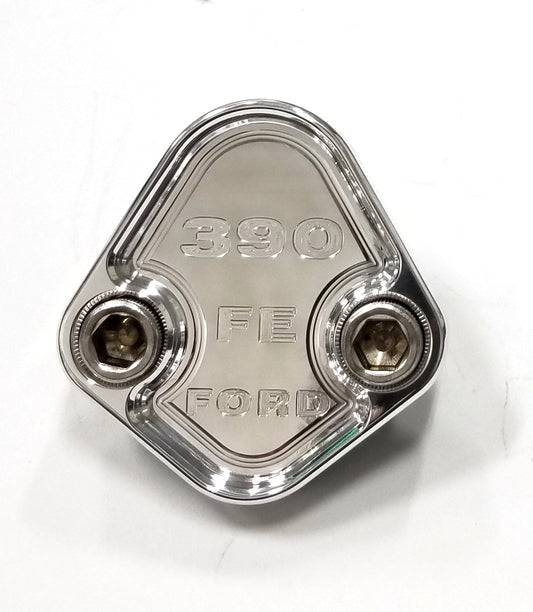 Fuel Pump Block Off Plate Fits FE Ford 390 Engines Billet Aluminum 6061 CNC USA