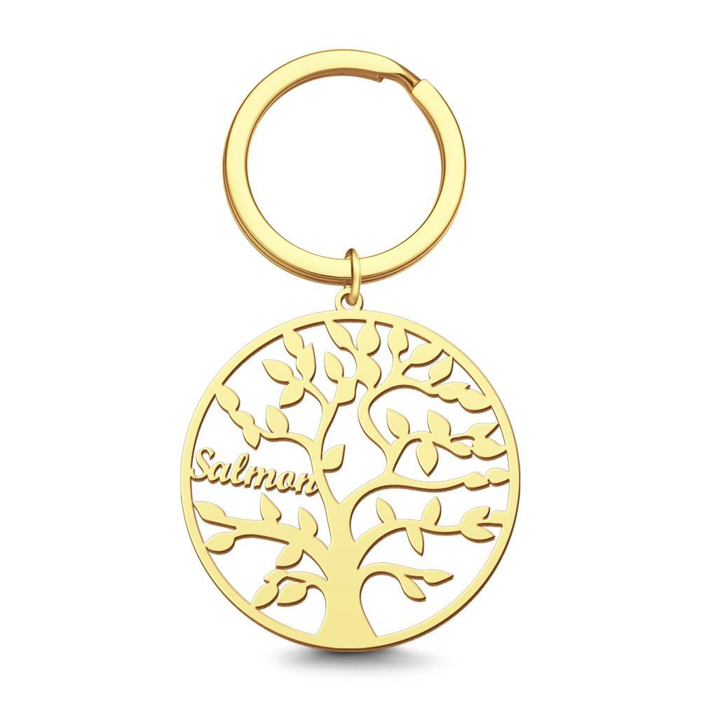 Name Keychain Family Tree Keychain Gifts for Mother Unique Design 1-9 Names