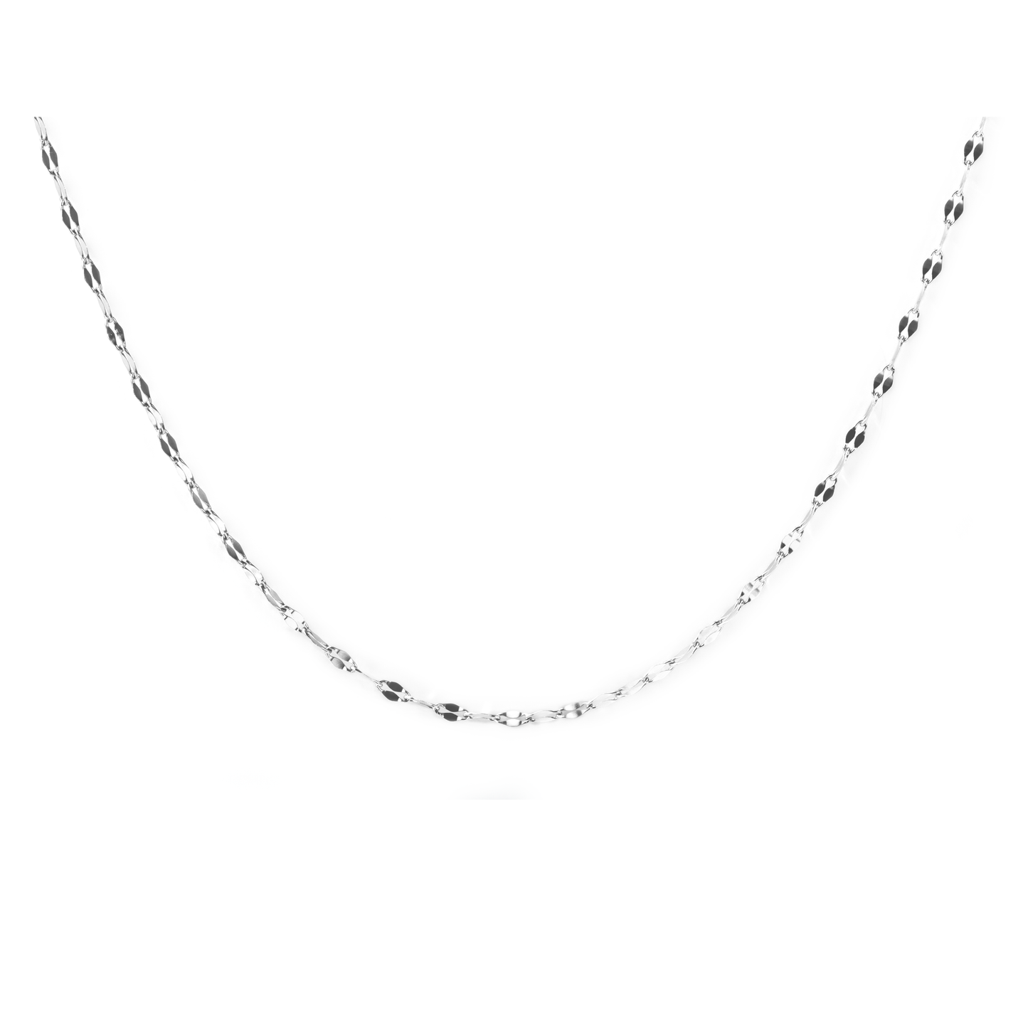 Stainless diamond cut chain