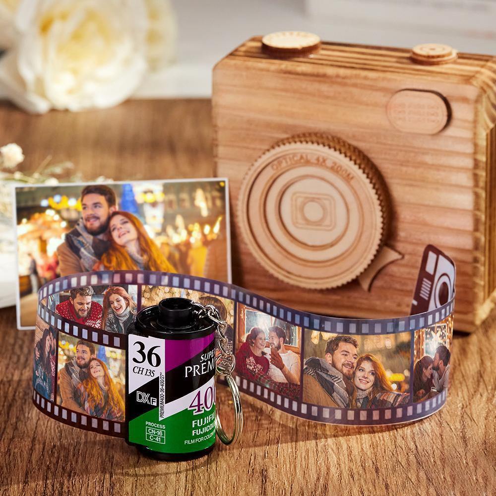 20 Pics Custom Photo Film Roll Keychain with Pictures Customized Photo Gift Best Gifts - soufeelus