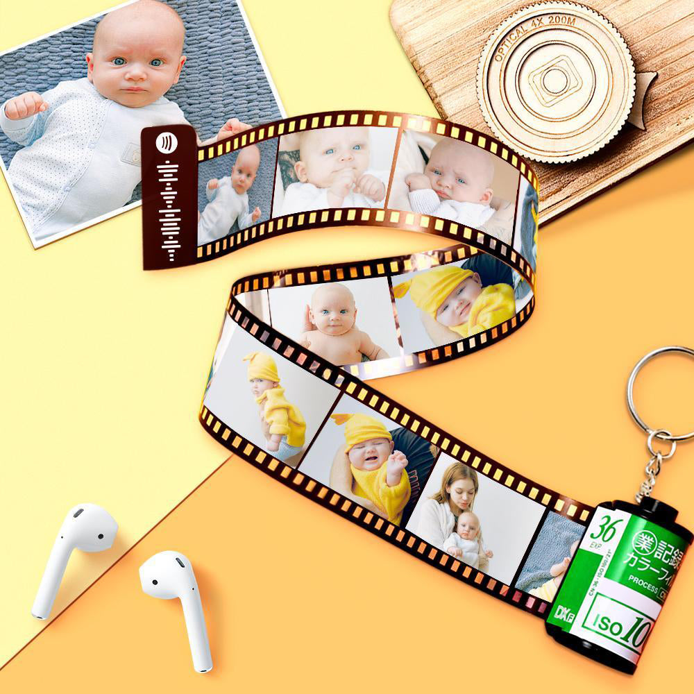 20 Pics Custom Photo Camera Roll Keychain with Pictures Customized Photo Gift Best Gifts