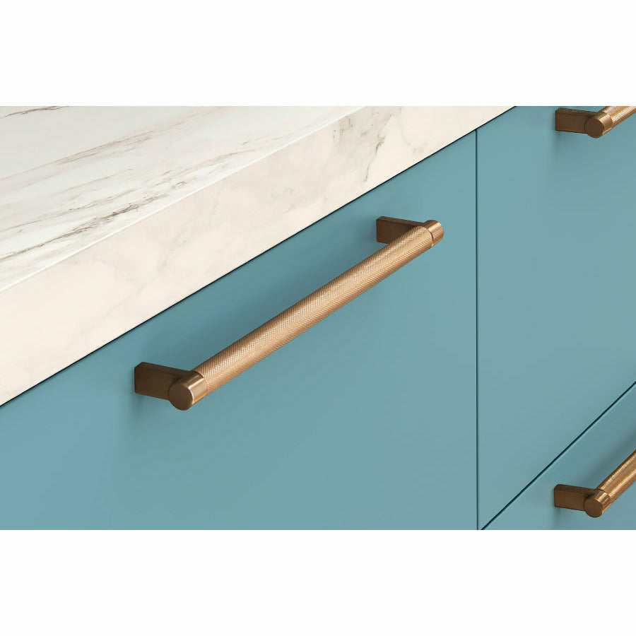 Select Rectangular Knurled Bar Cabinet Pull