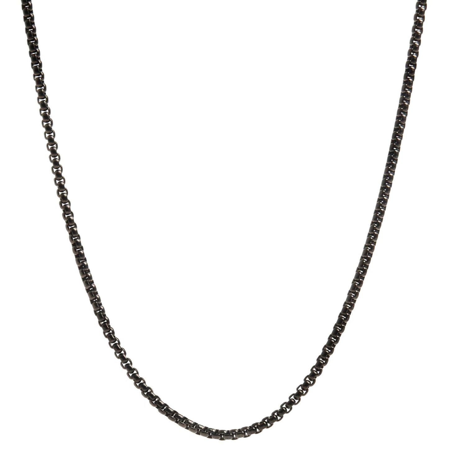 Black Stainless Steel Cube Chain - Think Goodness