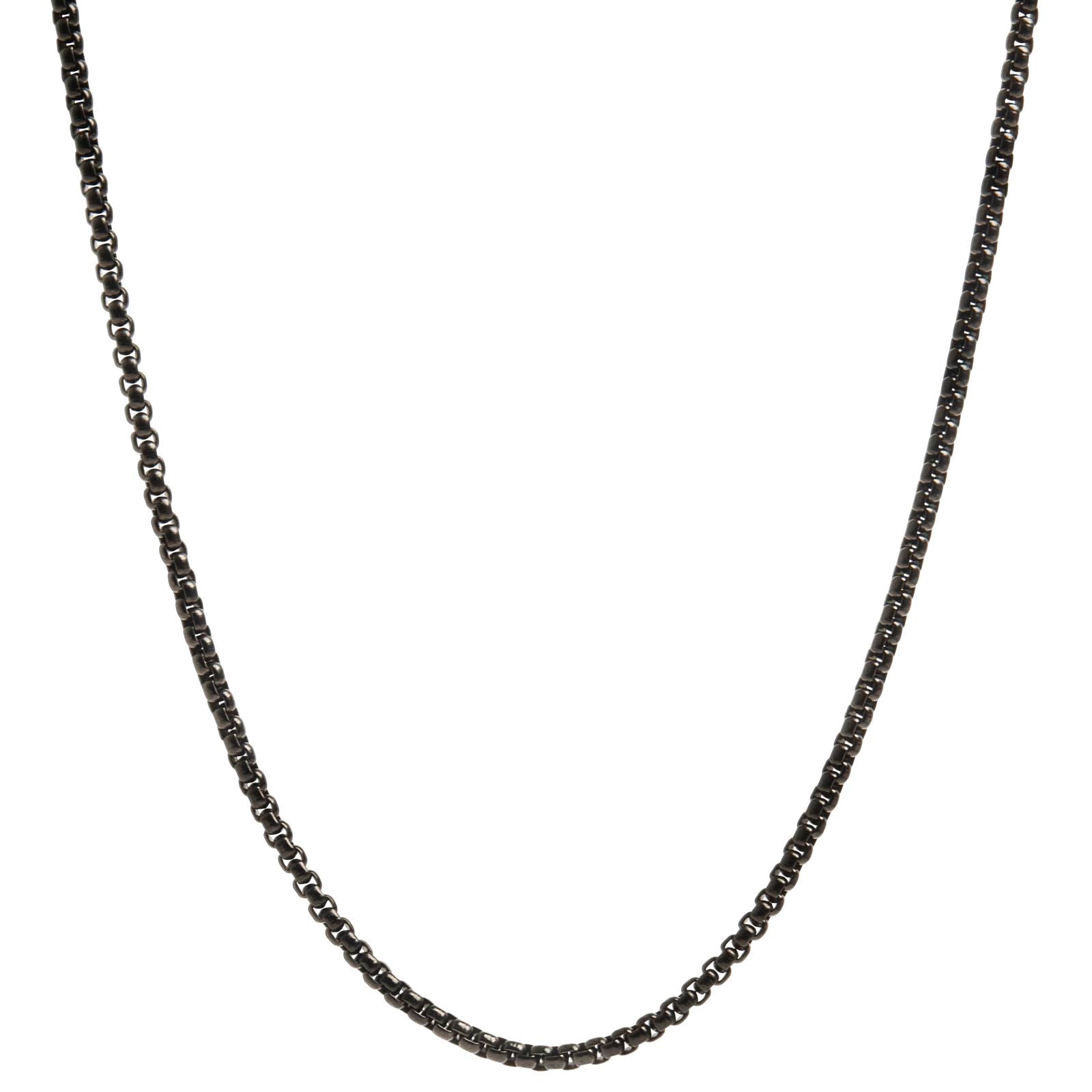 Black Stainless Steel Cube Chain - Think Goodness