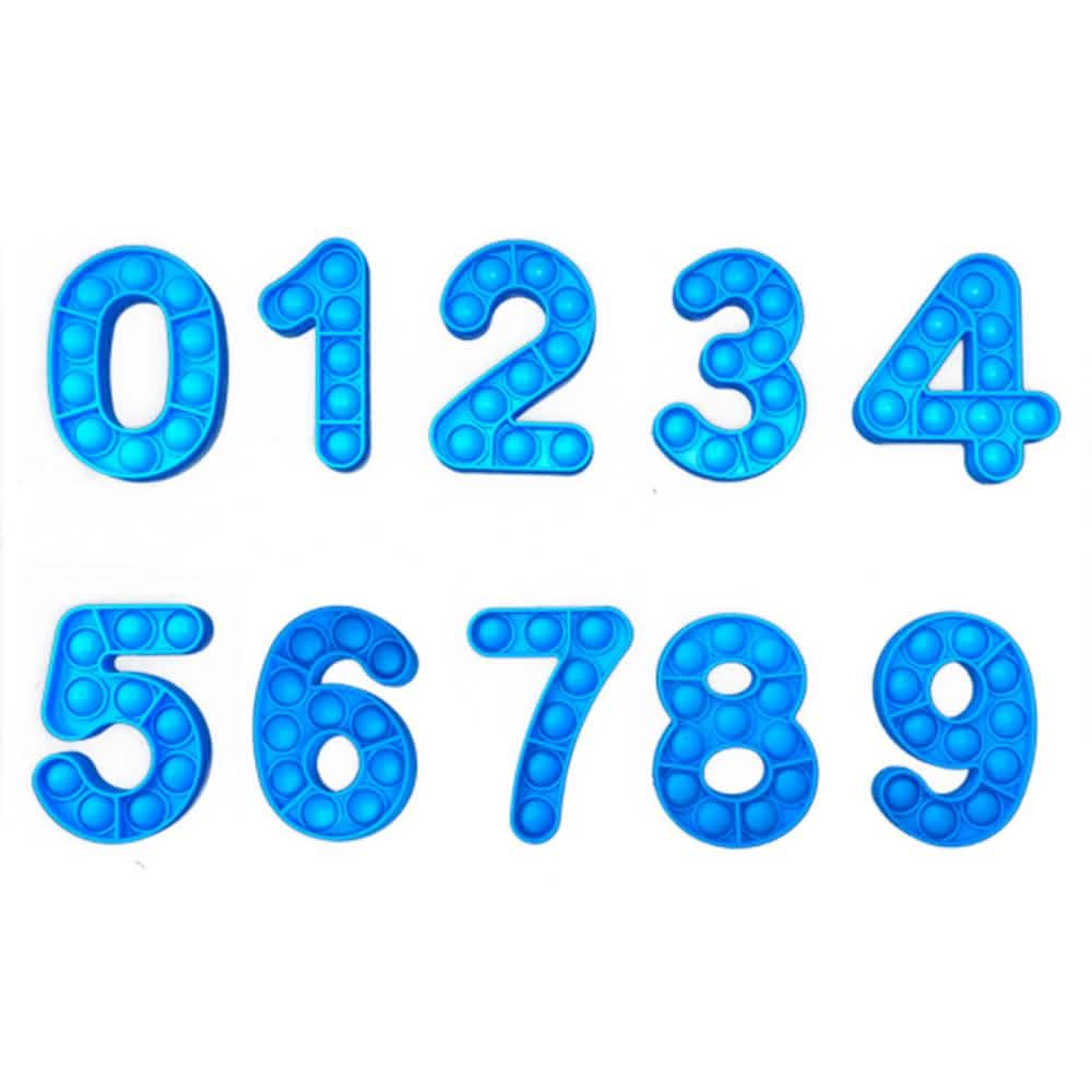 Push Pop Anti-Stress Numbers Toys & Games Blue - DailySale