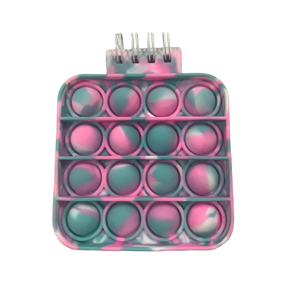 Square Push Pop Anti-Stress Notebook Toys & Games Vintage Tie-Die - DailySale