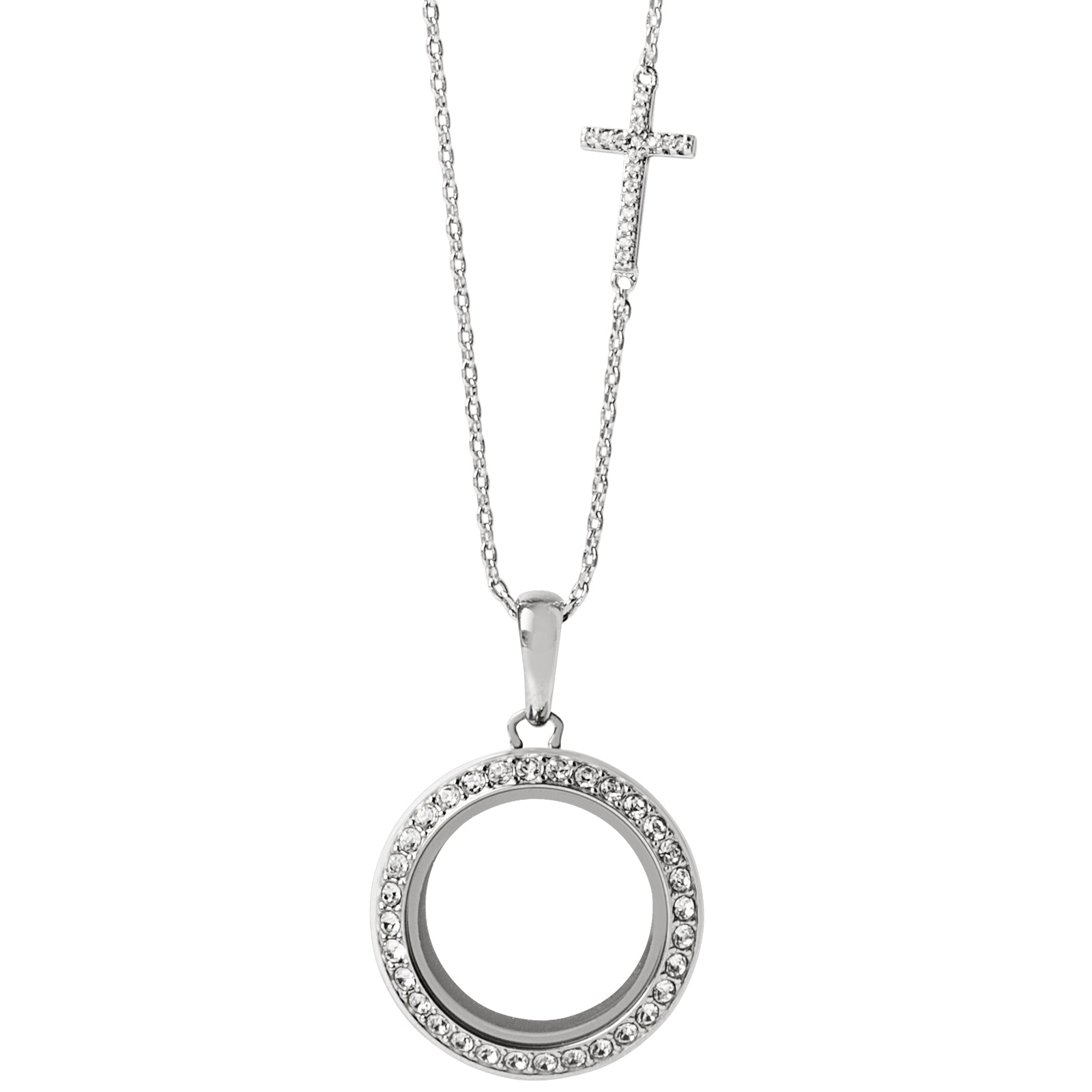 Pave Cross Chain - Think Goodness
