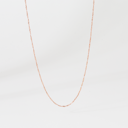 Fine Faceted Rope Chain